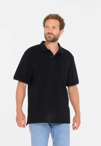 THOKKTHOKK ThokkThokk Herren Polo Shirt aus Biobaumwoll-Piqué, Black (schwarz), – Produktbild 1 von 7