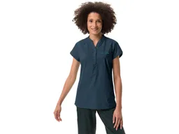 Vaude VAUDE Damen-T-Shirt "Yaras SL II" mit halber Knopfleiste, dark sea uni, Gr. 38 – Produktbild 1 von 1