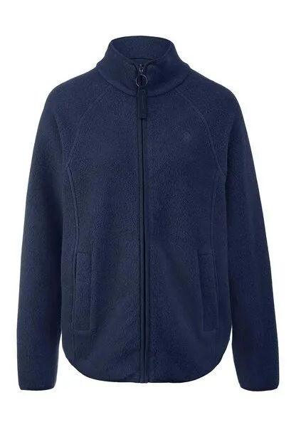 hessnatur hessnatur Fleece Jacke Relaxed ACTIVE LIGHT aus Bio-Baumwolle, Mitternachtsblau, – Produktbild 7 von 8