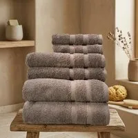 NATURAWALK NATURAWALK Handtuch aus 100% Bio-Baumwolle | Milano Deluxe | Taupe | in verschiedenen Größen – Produktbild 1 von 1