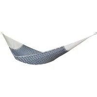 MacaMex MacaMex Solea Netzhängematte L Baumwolle, Nautica (blau-weiß), – Produktbild 1 von 1
