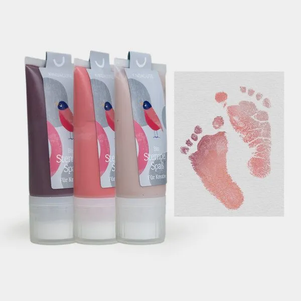 KINDACUTE KINDACUTE 3CHEERS - 3x 50ml Bio Stempelspaß für Babys & Kids, Ruby (mulb berry blush), – Produktbild 1 von 4