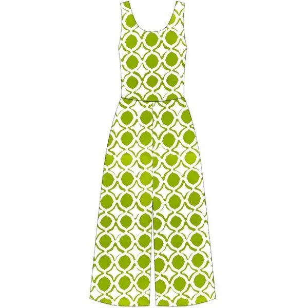 Global Mamas Global Mamas Bio Jumpsuit - Pathways, Fisheye (olive), – Produktbild 1 von 2