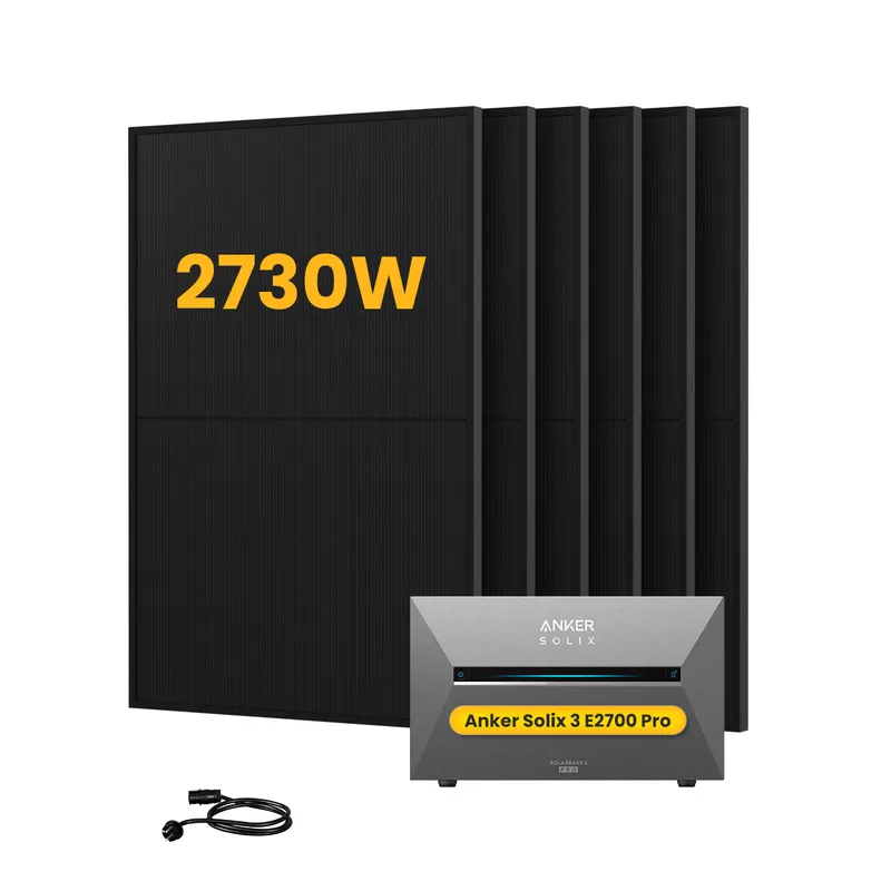Anker Anker SOLIX Solarbank 3 E2700 Pro Solaranlage, mit 6 x 455W Bifazialen Solarmodulen, by Powerness - 2.7kWh / ohne Zubehör / Selbstabholung – Produktbild 1 von 1