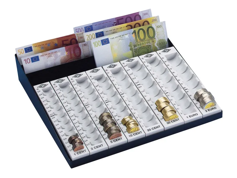 Wedo Wedo Euro-Zählbrett mit Scheinfach grau – Produktbild 2 von 3