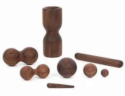 rollholz rollholz SET (8-teilig) - das Faszien- und Massageset aus Holz – Produktbild 1 von 1