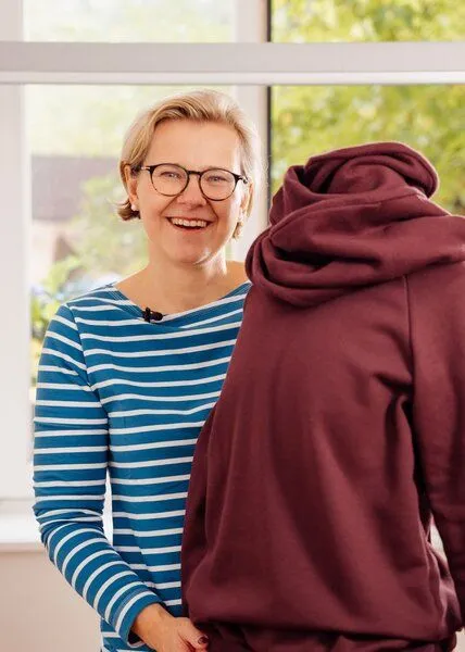 internaht Ringelshirt Damen aus Bio-Baumwolle, Petrol, – Produktbild 3 von 4