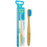 Nordics Nordics Bamboo Kids Zahnbürste blaue Borsten – Produktbild 1 von 1