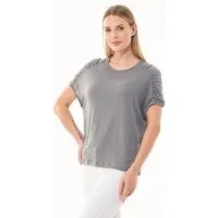 ORGANICATION ORGANICATION T-Shirt aus REPREVE und LENZING ECOVERO, Silber(shadow), – Produktbild 1 von 1