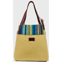 Dragolina Dragolina Shopper Miss Eve mit Webstoff der Pwo Karen, Schilf (gelb), – Produktbild 1 von 1
