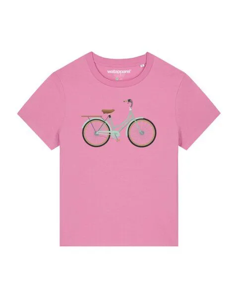 watapparel watapparel T-Shirt Frauen Mint Bike, Bubble pink, – Produktbild 1 von 4