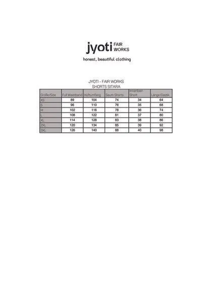 Jyoti - Fair Works Jyoti - Fair Works Bio-Baumwoll Shorts Sitaar, Basilikum, – Produktbild 1 von 4