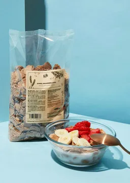 KoRo Dinkel Knusperflakes ohne Zuckerzusatz 400 g – Produktbild 1 von 1