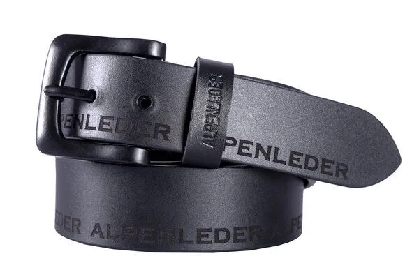 Alpenleder Gürtel ALPENLEDER, Ebenholz, – Produktbild 3 von 5