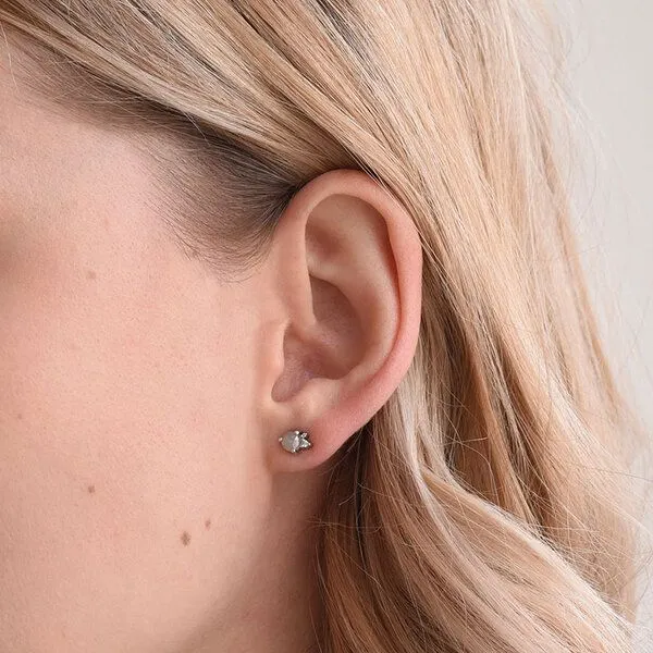 Eppi Eppi Goldohrringe mit Salt´n´Pepper Diamanten Meave, Rosa, – Produktbild 4 von 4