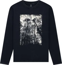 ilovemixtapes ilovemixtapes Forest Unisex Longsleeve – Stone Washed Black | Siebdruck – Produktbild 1 von 1