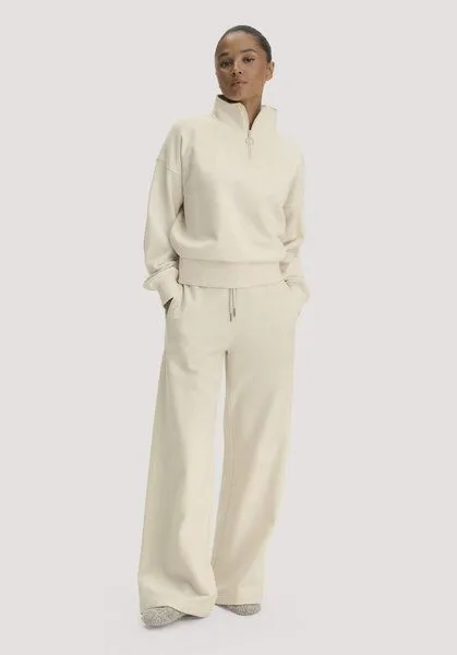hessnatur hessnatur Sweathose Wide Leg Relaxed aus Bio-Baumwolle mit Recycling-Baumwolle, Natur, – Produktbild 1 von 4