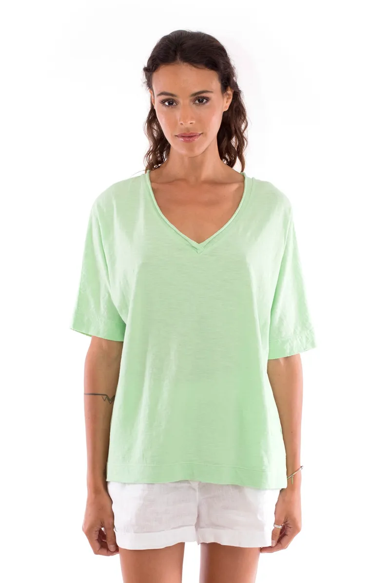 RAVENS VIEW IBIZA RAVENS VIEW IBIZA Damen vegan T-Shirt Luna Mintgrün, Hellgrün, – Produktbild 1 von 1