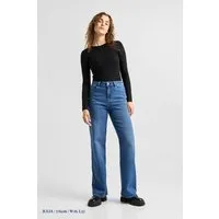 DAWN Damen Jeans DEW High Waist Flared DAWN Bio-Baumwolle, Medium blue, – Produktbild 3 von 7