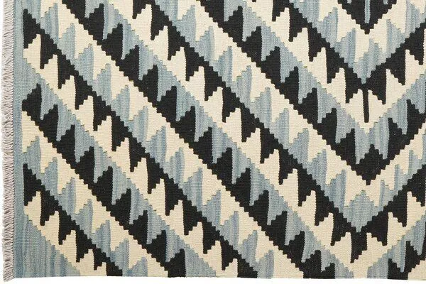 Rugtales Kelim Gashgai Mehrfarbig „Rugtales“ aus Schurwolle, 160x198 cm, Beige, – Produktbild 4 von 4