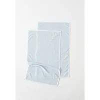 MELA MELA Handtuch Style TANVI Stripes aus 100% Bio-Baumwolle, Cloudy blue gestreift, – Produktbild 1 von 3