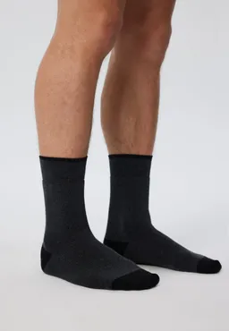 Albero Natur Albero Natur Damen vegan Multipack 6x Frottee-Socken Anthrazit Melange – Produktbild 1 von 1