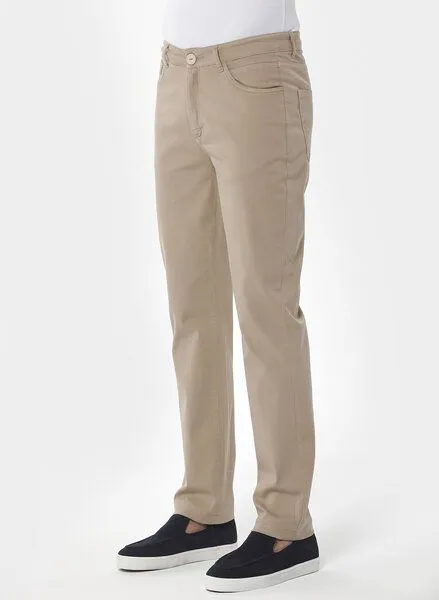 ORGANICATION ORGANICATION Five-Pocket-Hose aus Bio-Baumwolle, Natur(beige), – Produktbild 3 von 3