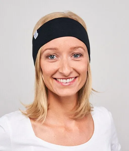 obumi obumi Stirnband Classic Schmal aus TENCEL Modal, Black, – Produktbild 1 von 4
