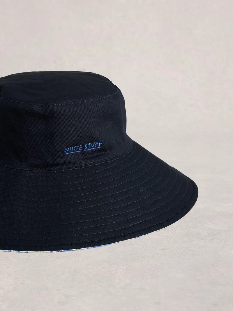 White Stuff Sonnenhut zum Wenden - Einheitsgröße, Marineblau multi, – Produktbild 2 von 3