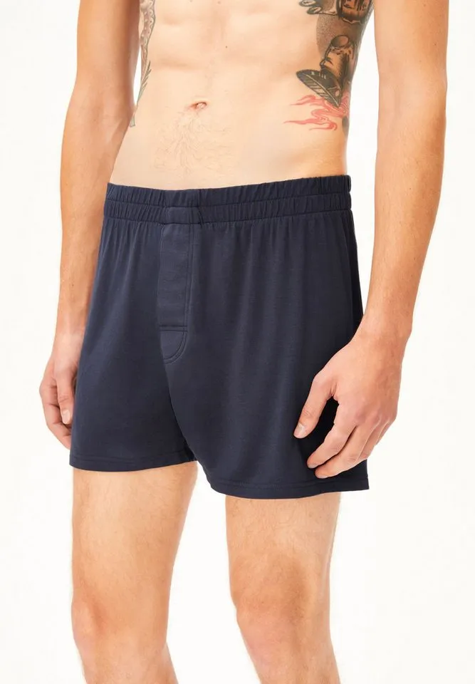 ARMEDANGELS ARMEDANGELS Boxer AASKER Boxer aus TENCEL™ Modal Mix (1-St) Relaxed Fit, Blau, – Produktbild 3 von 5