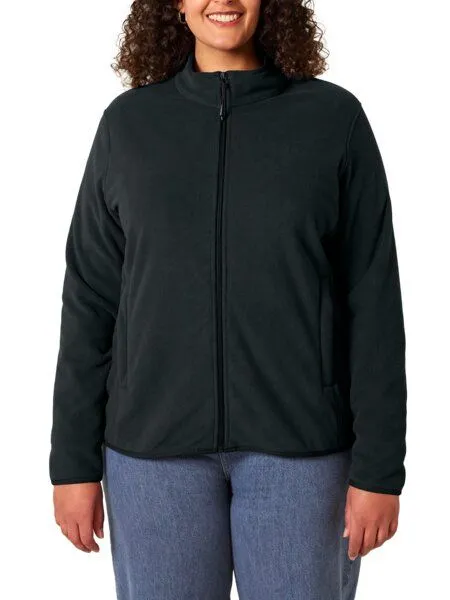 YTWOO YTWOO Damen Fleecejacke enganliegend aus 100% recyceltem Polyester, Schwarz, – Produktbild 1 von 4