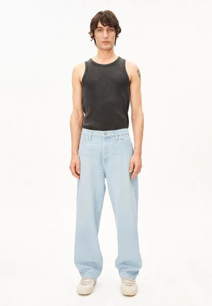 ARMEDANGELS ARMEDANGELS GMT DYE Herren Ripp-Top aus Bio-Baumwoll Mix, Black washed, – Produktbild 4 von 4