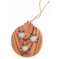 El Puente El Puente Deko-Anhänger "Schneeflocken" | Fair Trade & Handmade aus Palästina – Produktbild 1 von 1