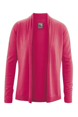 HempAge Hempage Damen vegan Leichte Strickjacke In Tomatenrot – Produktbild 1 von 1