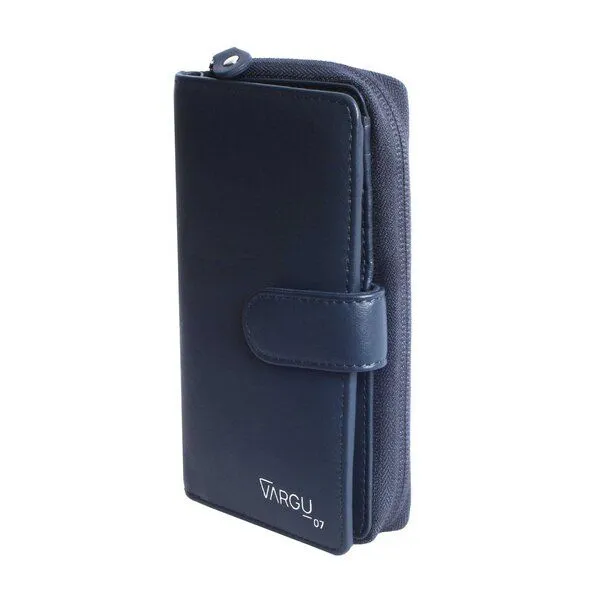 Vargu Vargu Echtleder Geldbörse SABA 1-A mono, Navy, – Produktbild 2 von 4