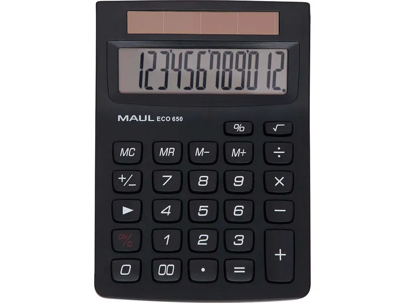 Maul Maul Solarrechner "Eco 650" schwarz – Produktbild 2 von 3