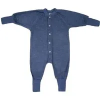Cosilana Cosilana Baby Frottee Schlafanzug 1-tlg ohne Fuss kbT-Schurwolle, Marine, – Produktbild 1 von 1