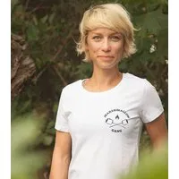 päfjes Marshmallow Gang - Brust Motiv - päfjes Fair Wear Frauen T-Shirt - White – Produktbild 1 von 1