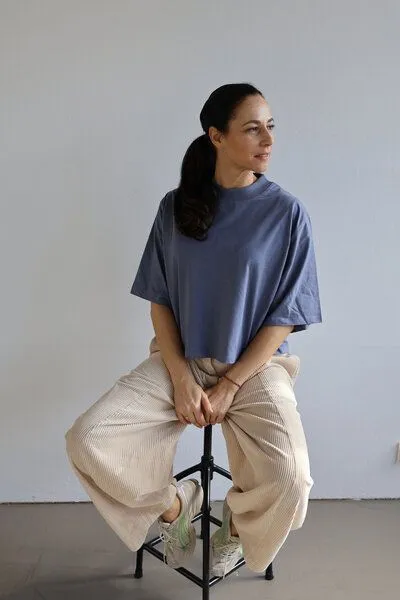 Kultgut Kultgut Pro Earth - Shirt aus 100% Bio-Baumwolle/ Boxistyle, Blaugrau, – Produktbild 4 von 4