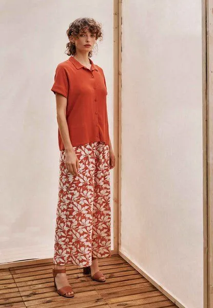 LANA Organic LANA Organic Bequeme Hose für Damen - Modell Fernanda, Fernanda apricot, – Produktbild 1 von 4