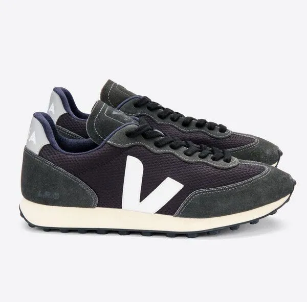 Veja Veja Sneaker Herren - Rio Branco Alveomesh, Schwarz (black white oxford grey), – Produktbild 2 von 4