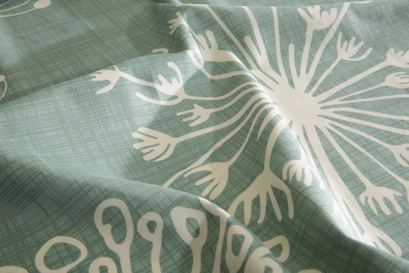 OTTO home Bettwäsche SOUCY in vier Qualitäten erhältlich, Leinenstruktur, Satin, 2 teilig, 100% Baumwolle, auch PREMIUM Qualitäten Renforcé-Tencel & Satin TC300, Grün, – Produktbild 5 von 6