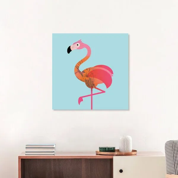 Photocircle Photocircle Poster / Leinwandbild - Kinderzimmer-Flamingo – Illustration für Kinder – Produktbild 3 von 4