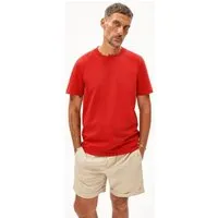 ARMEDANGELS ARMEDANGELS MAARKOS Herren Heavyweight T-Shirt aus recyceltem Baumwoll Mix, Coral blush, – Produktbild 1 von 1