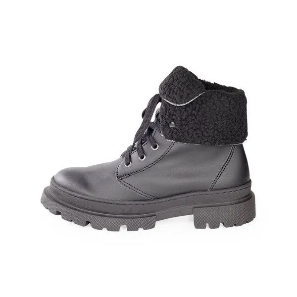 Fairticken Fairticken Vegane gefütterte Stiefel BRAGA mit einstellbarer Stiefelhöhe, Schwarz, – Produktbild 2 von 4