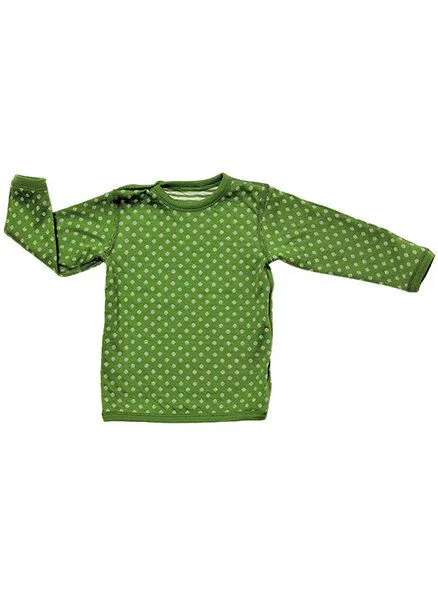 Leela Cotton Leela Cotton Baby Kinder Wendelangarmshirt Bio-Baumwolle, Waldgrün, – Produktbild 1 von 2