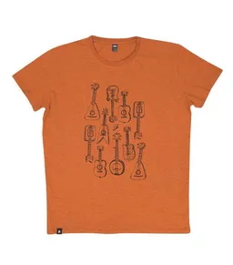 päfjes päfjes Gitarren - Fair gehandeltes Männer T-Shirt - Slub Orange – Produktbild 1 von 1