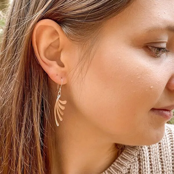pakilia pakilia Silber Ohrringe Flügel Fair-Trade und handmade – Produktbild 4 von 4