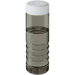 Unbranded H2O Active® Eco Treble 750 ml Sportflasche mit Drehdeckel, kohle, weiß – Produktbild 1 von 1