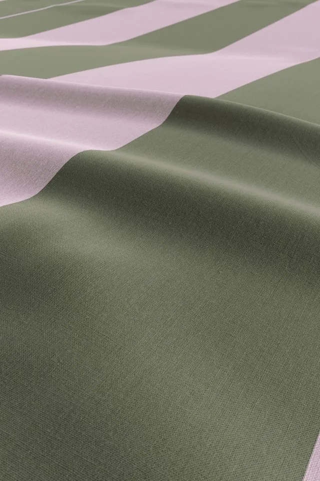 OTTO home Wendebettwäsche Sari Trend ab Gr. 135x200 cm, Bettwäsche-Set in modernen Farben, Linon, 3 teilig, Bettwäsche aus 100% Baumwolle mit Streifen, trendig, Rosa, – Produktbild 5 von 5